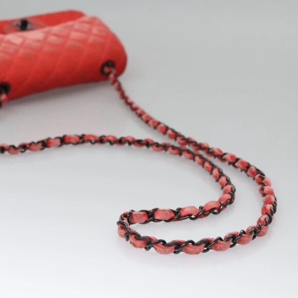 CHANEL Matelasse Chain Shoulder Bag Velor Pink CC Auth BD244V - Picture 8 of 16